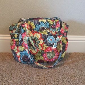 Vera Bradley Flower Shower Glenna Shoulder Bag