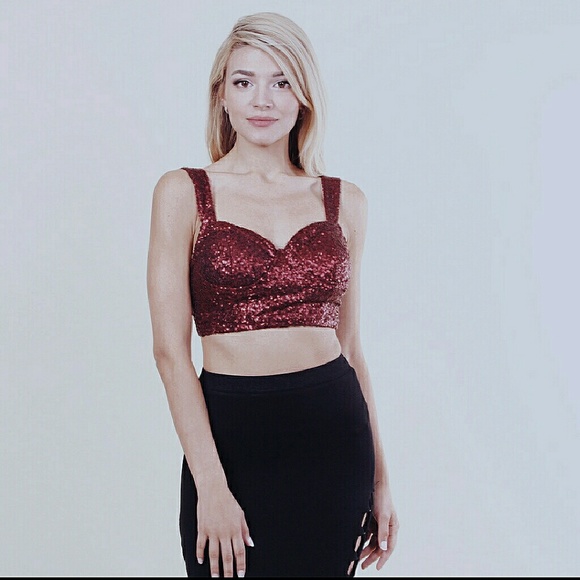 ♡ Sequin Bustier ♡ by Collective Rack - Picture 2 of 6