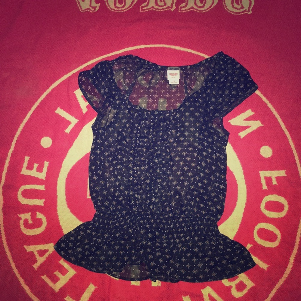 A black see throw shirt