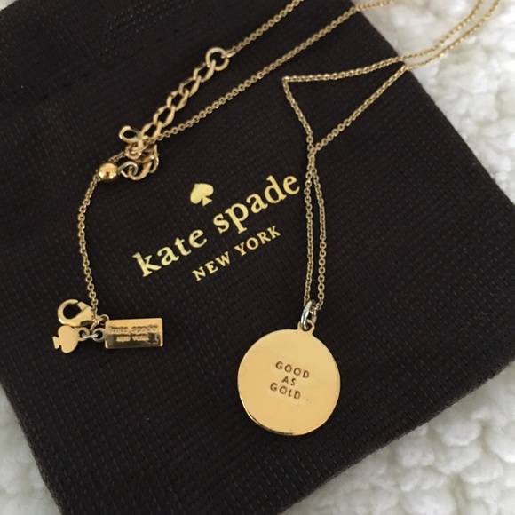 ❌SOLD❌ kate spade 'GOOD AS GOLD' Necklace - Picture 2 of 8