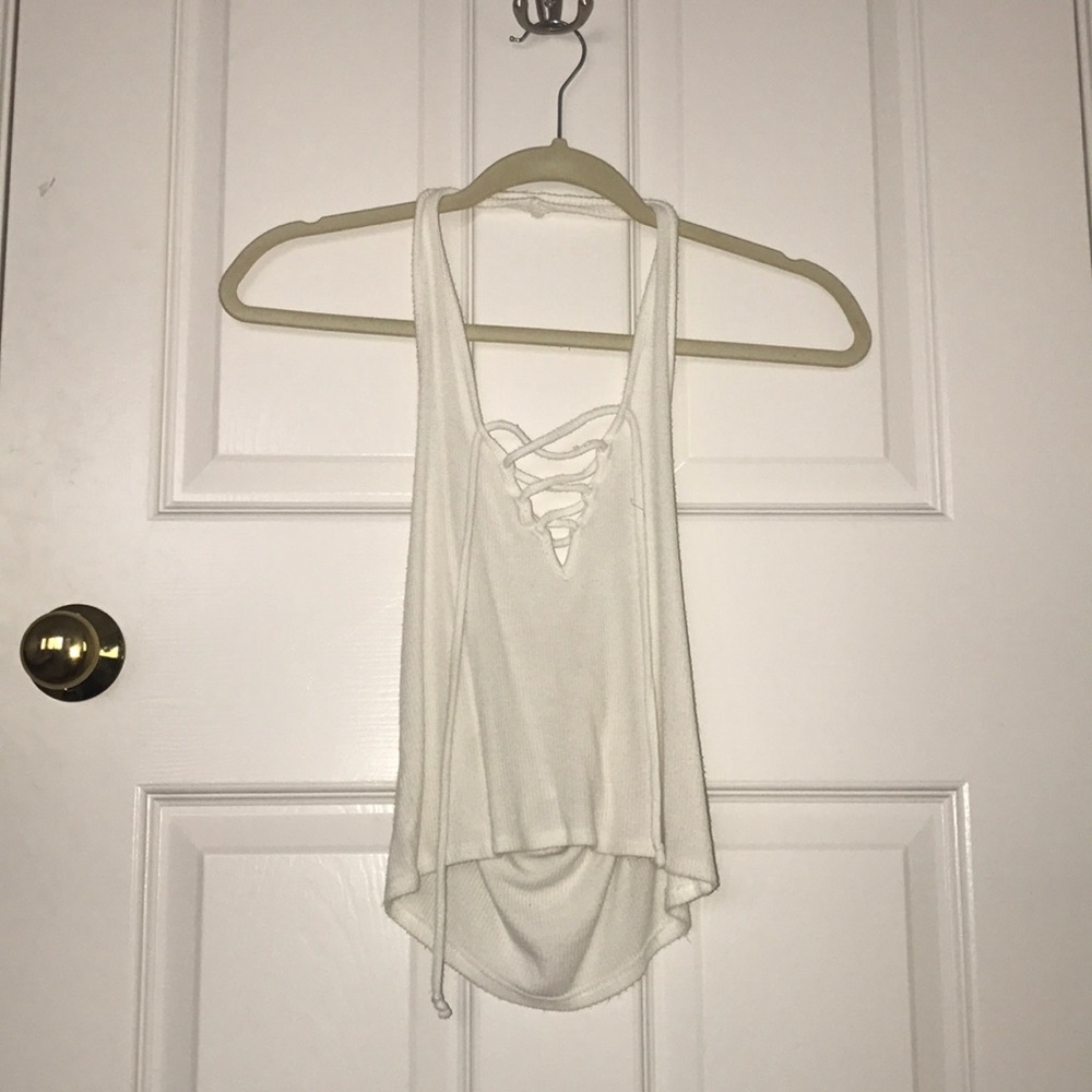 Pac Sun Lace Up Halter Top