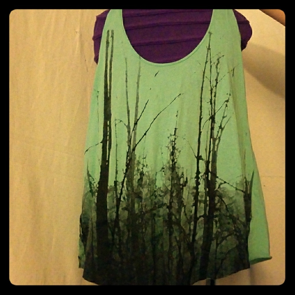 Light Blue First Print Racer back Tank top