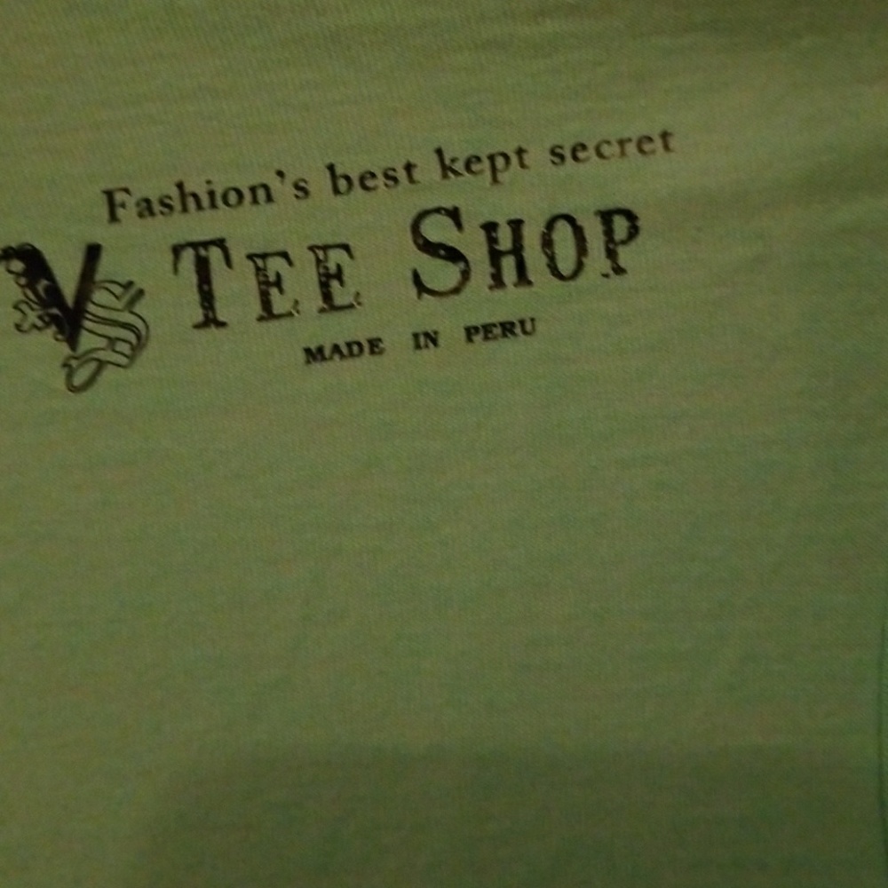 Light Blue First Print Racer back Tank top - Picture 3 of 3
