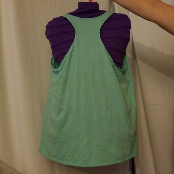 Light Blue First Print Racer back Tank top - Picture 2 of 3