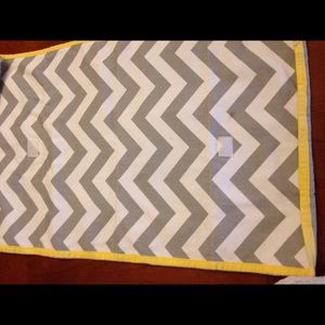 Lana Rae Gray and white chevron diaper bag.
