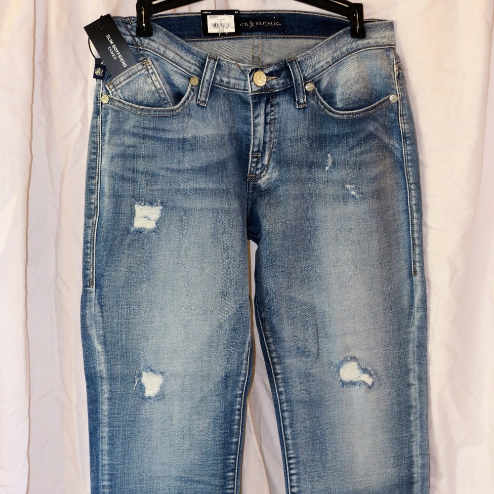 NEW rock & republic slim boyfriend jeans