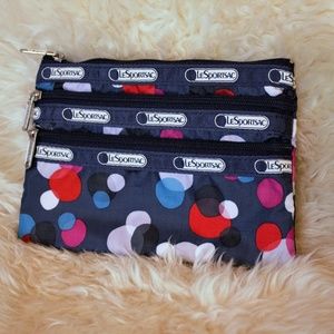 LeSportsac 3 Zip Pouch
