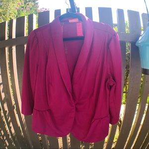 Elle Magenta Blazer