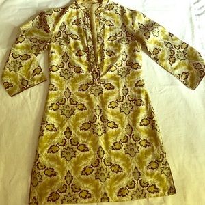 Vintage 1960's mini dress 100% silk