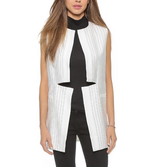 Finders Keepers Jackets & Blazers - Finders Keepers Change Your Mind White Black Vest