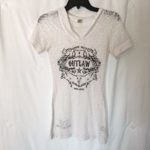 See-thru, Hooded Western Top