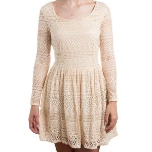 Altar'd State Lace Fit and Flare Dress Size S