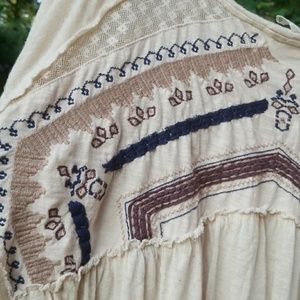 Free People Embroidered Long Sleeve!