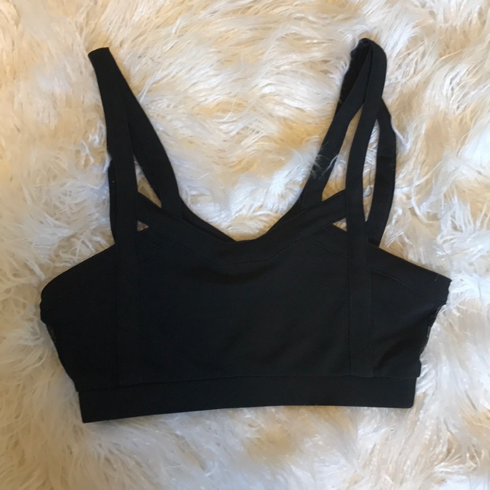 ANGL Crop Top w/ Mesh Back