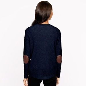 Navy sweater with elbow patches Clearance