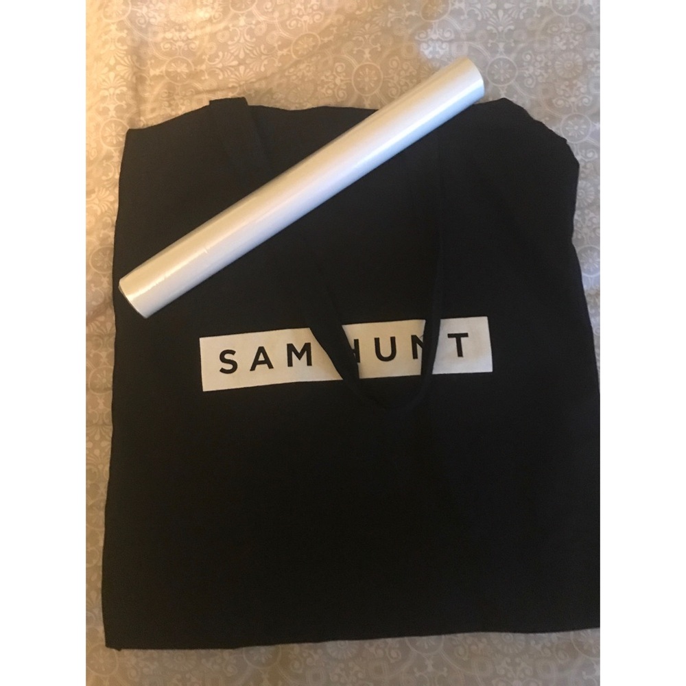 Sam Hunt poster and bag