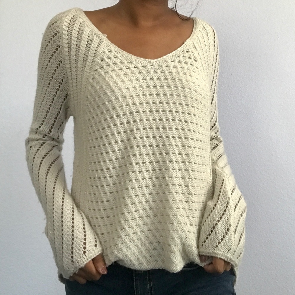 American Eagle cream sweater