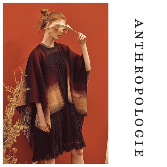 Anthropologie Accessories - NWT Anthropologie Wintertide Reversible Poncho