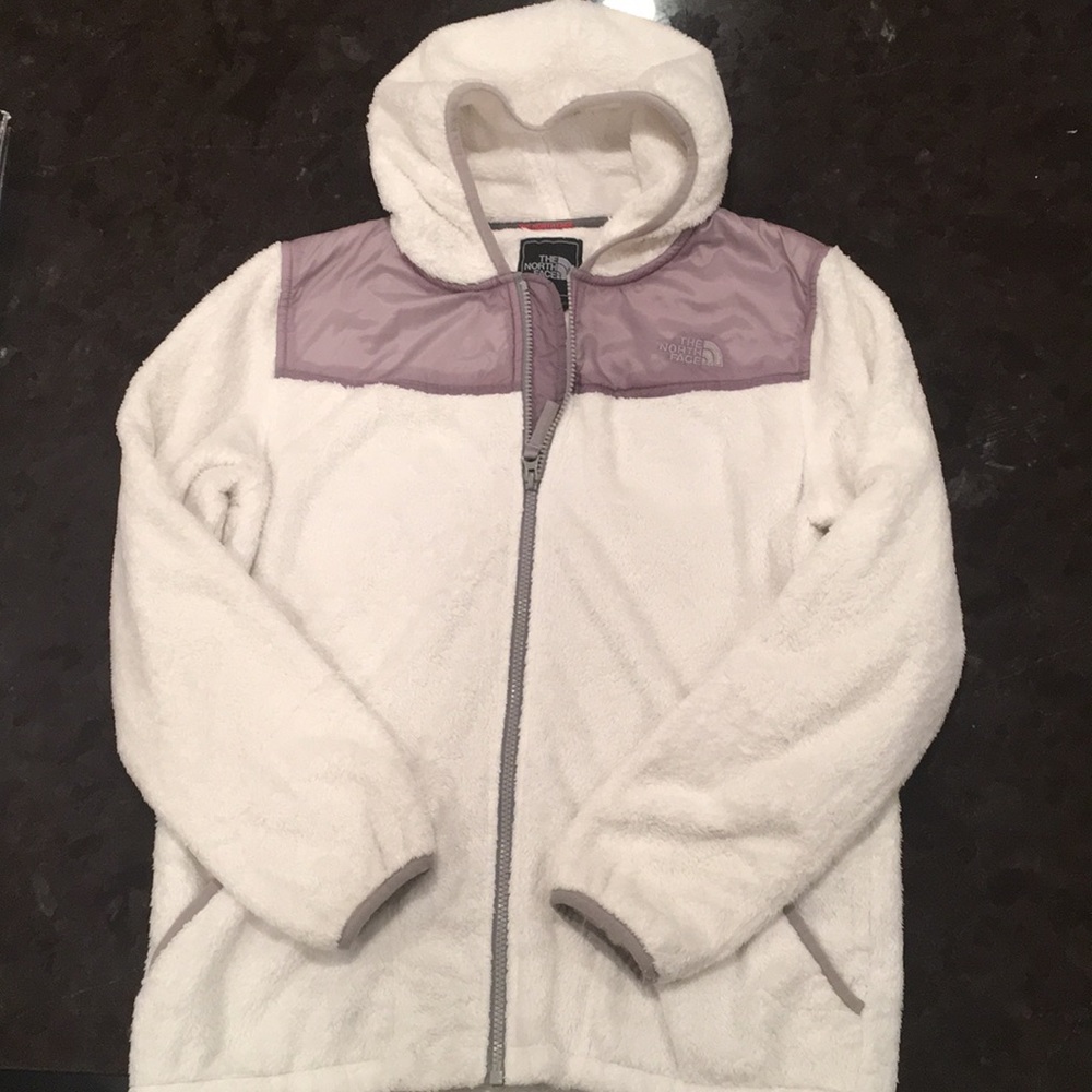 Girls White Fleece North Face