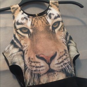 Tiger Cut-Out Dress