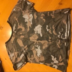 Kendall and Kylie camo crop top