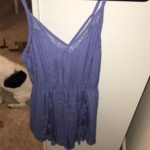 Flowy purple romper