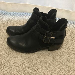 Ugg leather shearling booties