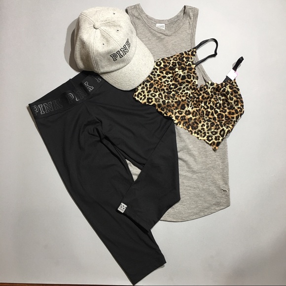 💕PINK Victoria Secret Yoga Crop pants NWT - Picture 6 of 6