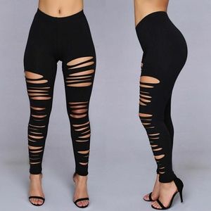 Fashion Nova front cut leggings