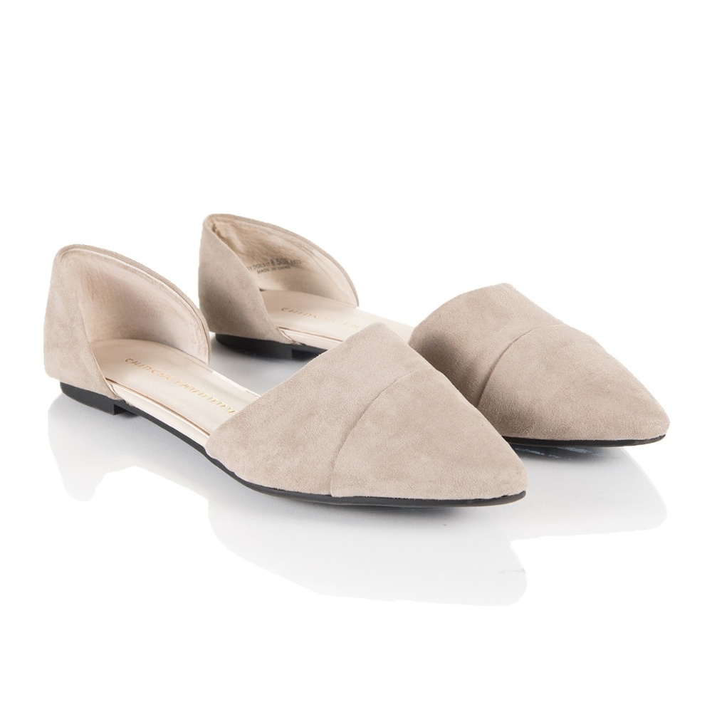Chinese Laundry Gray Suede Flats