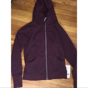 Lululemon Scuba III Heathered Bordeaux size 8