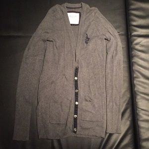 Abercrombie & Fitch gray cardigan