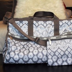 LeSportsac Lace Print Large Weekender