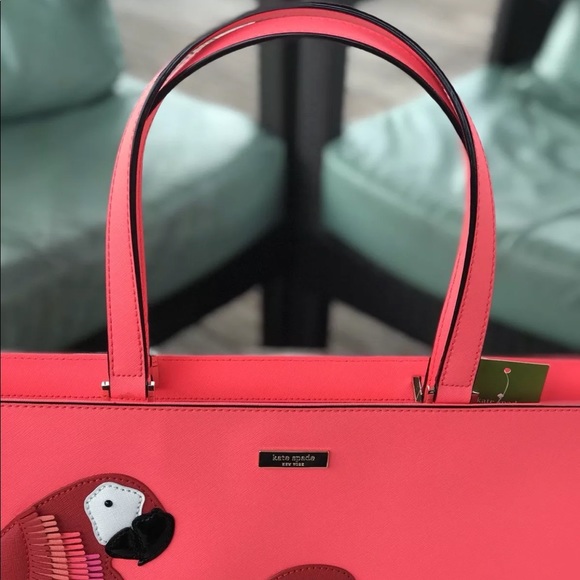 LAST PRICE Kate Spade Parrot zip top tote bag NWT - Picture 3 of 8