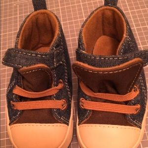 Newborn infant Velcro, Denim and Leather Shoes