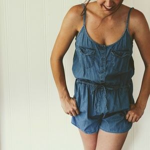 Denim Romper