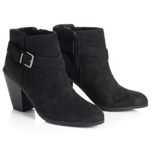 Banana Republic Black Suede Ankle Boots Size 9
