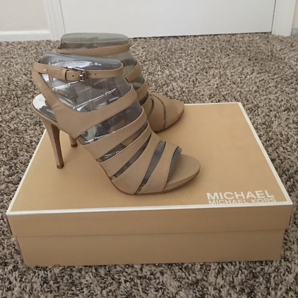 Michael Kors - Elena Heeled Sandal (Nude)