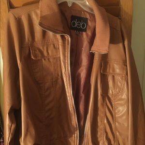 Brown bomber jacket