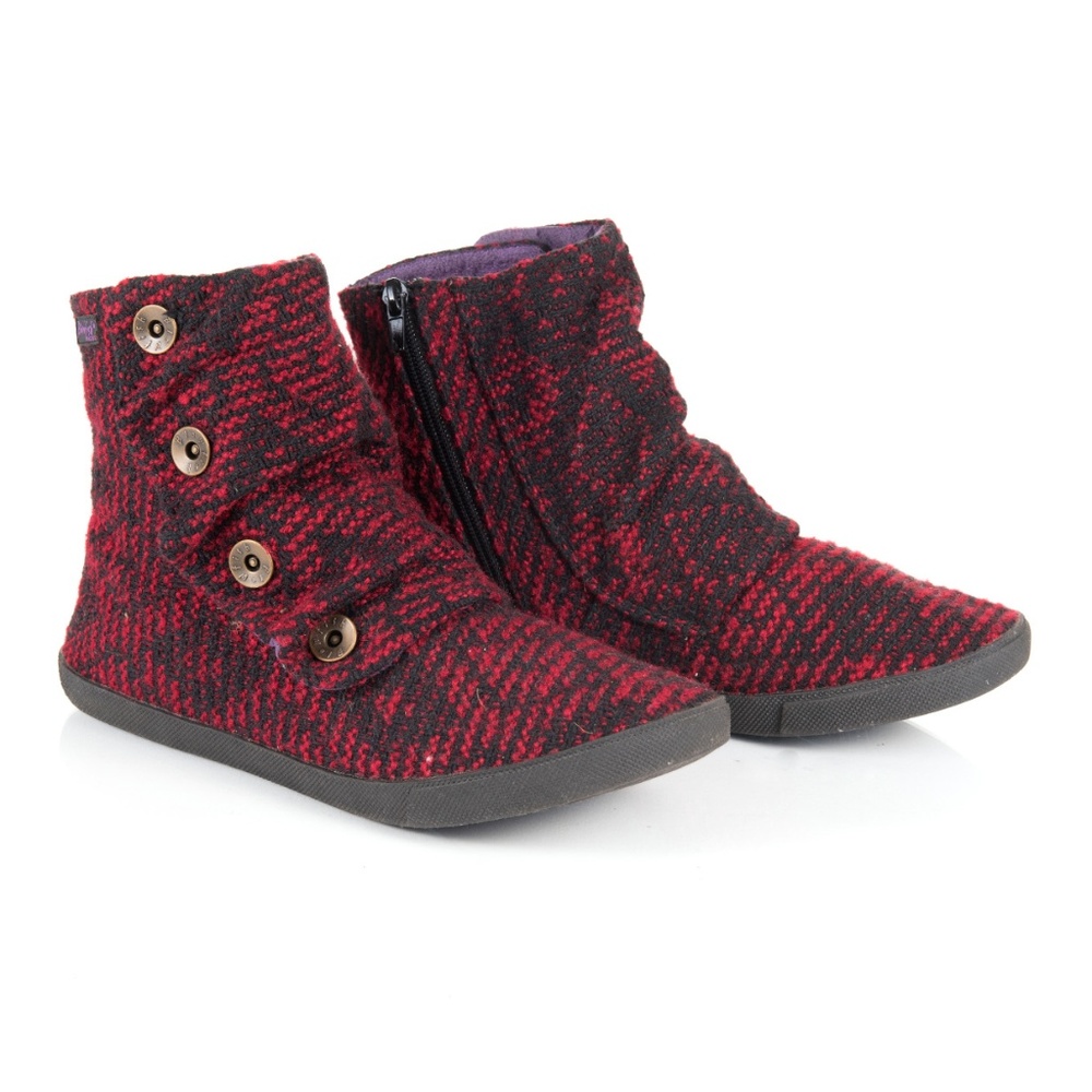 Blowfish Wool Patterned Ankle Booties Size 9