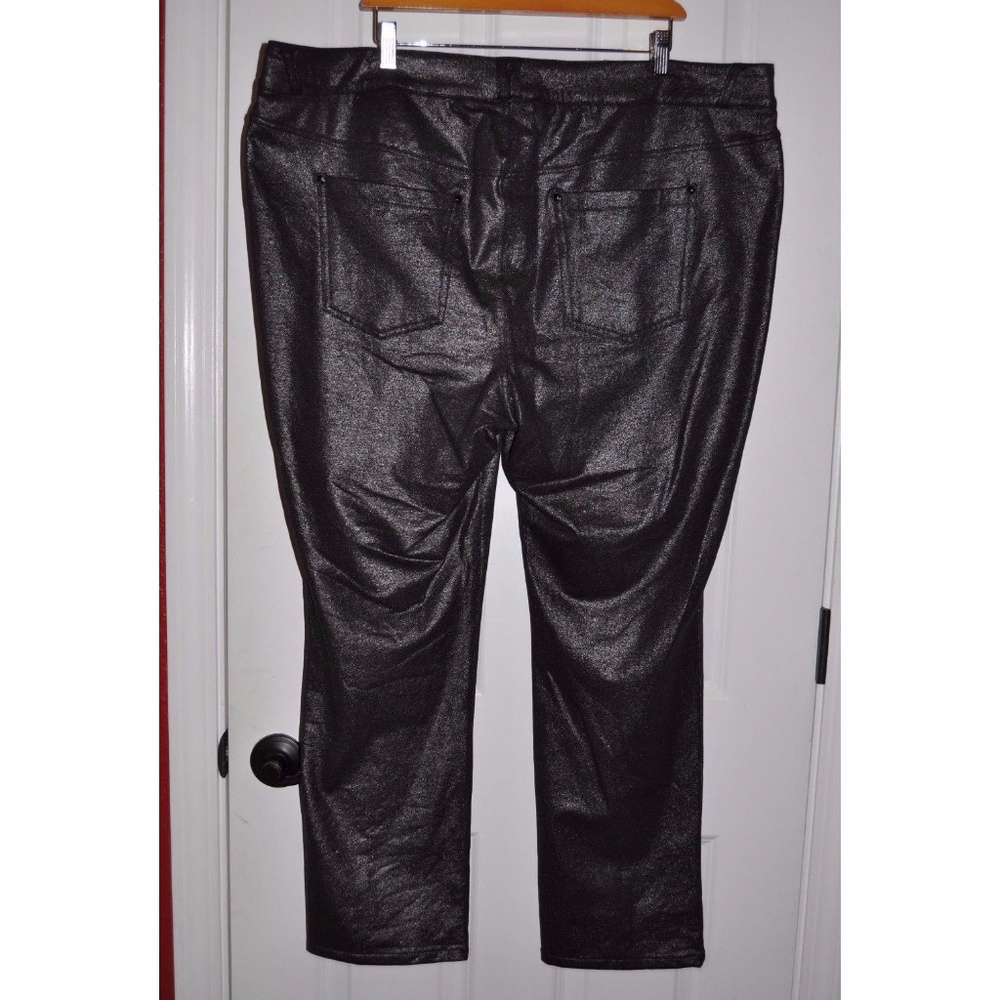 New LANE BRYANT Gunmetal Coated Jeggings NWT [A3] - Picture 5 of 5