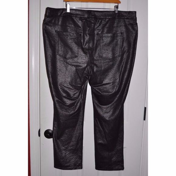 New LANE BRYANT Gunmetal Coated Jeggings NWT [A3] - Picture 5 of 5