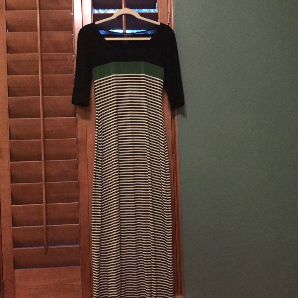 Color block maxi dress