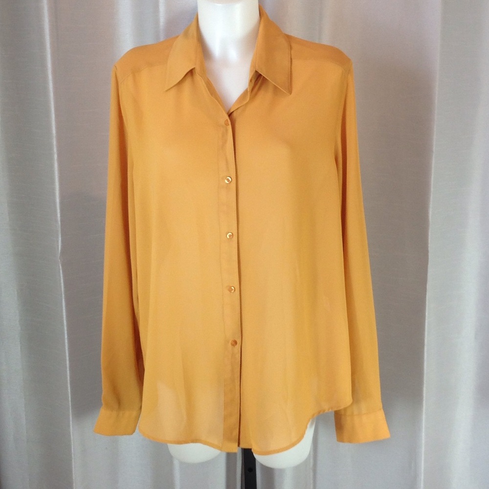 Insight sheer gold top