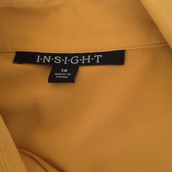 Insight sheer gold top - Picture 4 of 4