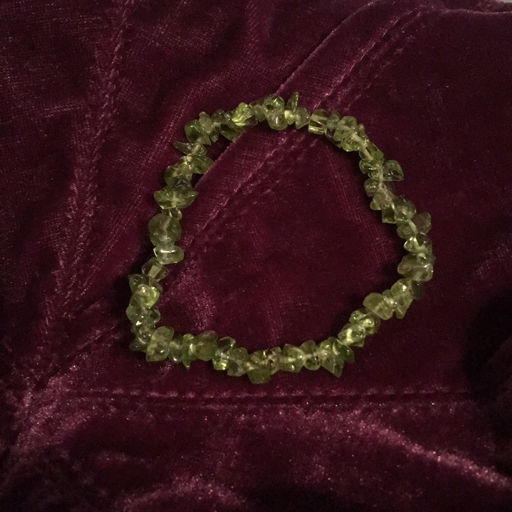Genuine peridot bracelet