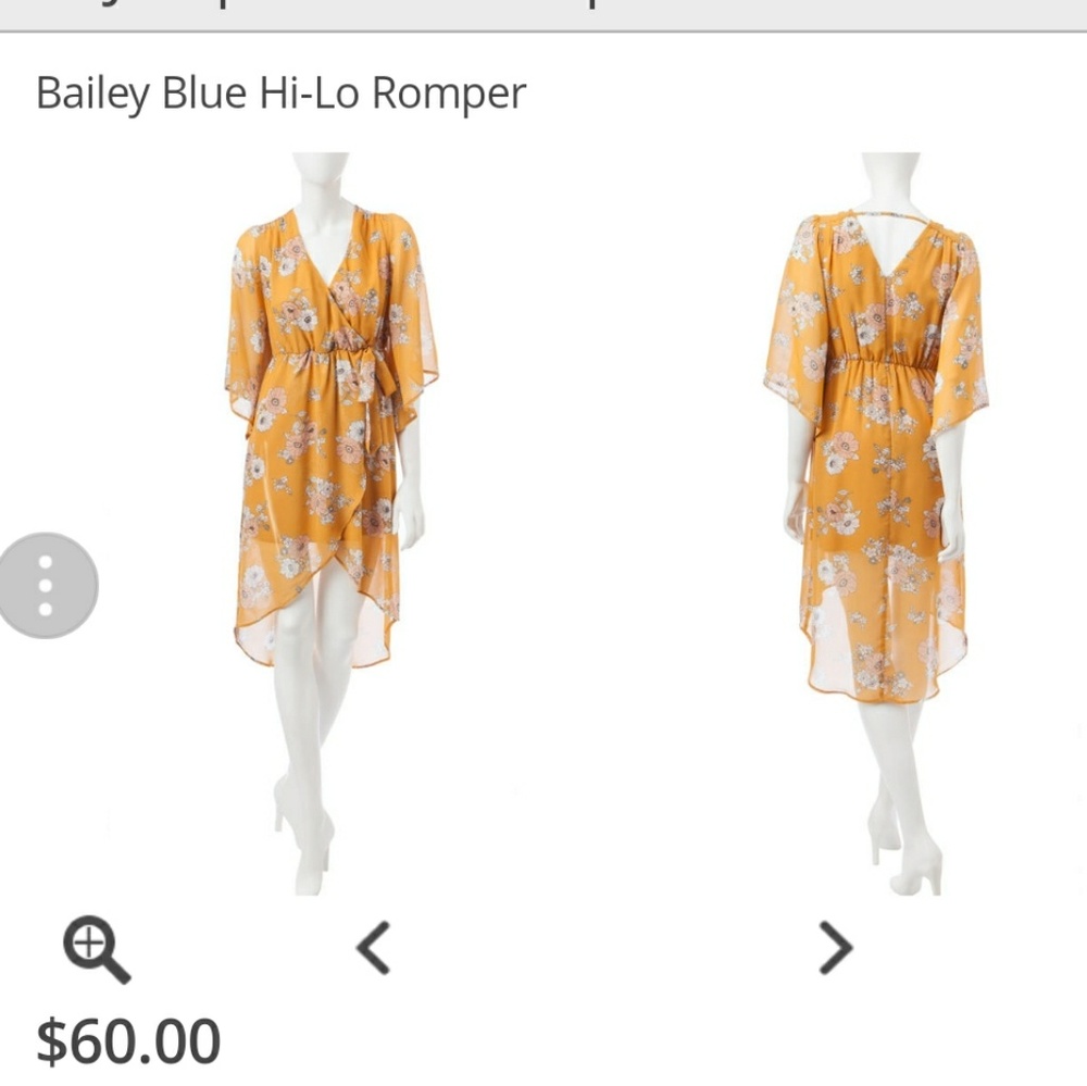 Bailey Blue Hi-Lo Romper