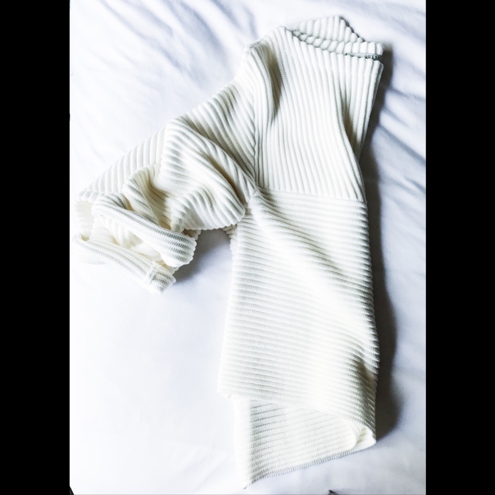 NWOT Ivory Ribbed Sweater