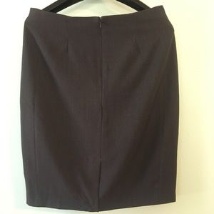 The Limited knee length dark gray skirt