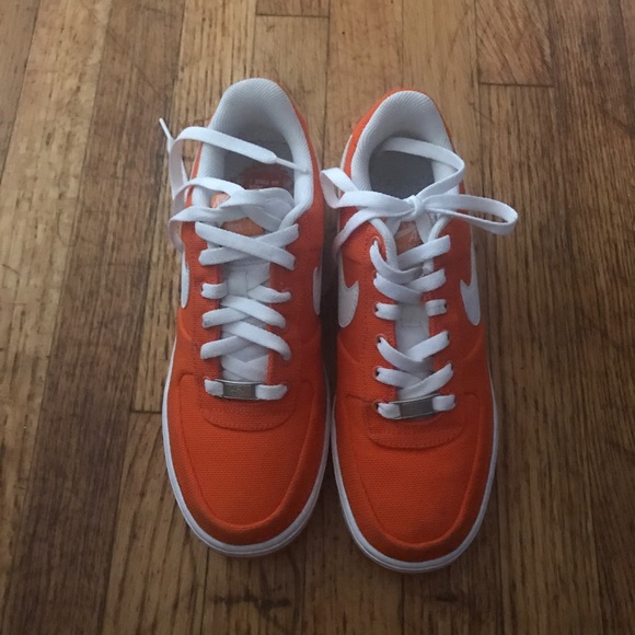 Shoes - Orange Air Force ones